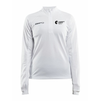 HCM Damen Halfzip weiss